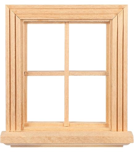 Ventana De Casa De Muñecas, 1 Casa De Muñecas A Escala 12, Ventana De Madera En Miniatura, Muebles De Muñeca, Ventana Arqueada Para Casa De Muñecas