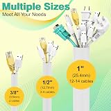 REFLYING Dog Cat Cord Protector 3M 9.5mm Cable Tidy Sleeve Protect Wires Pets view 3