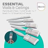 Harris Essentials Walls & Ceilings Paint Brush Set Pack of 5 0.5in 1in 1.5in 2in view 4