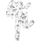 PATPAT Toddler Pajama Set with Premium Soft Wool & Tencel Blend, Snug Fit Pjs Temp-Balancing Sleeper for Kids Baby Boy Girl
