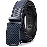 VATAN Men's Belt Leather Ratchet Belt for Men Dress Casual Every Day with Adjustable Buckle, Trim to Fit