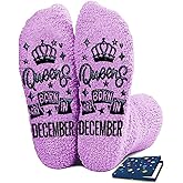 FestiVibe Birthday Gifts for Women Girl Her - Queen Born in Month Birthday Socks Gifts Ideas