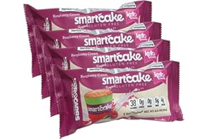 Keto Cakes, Keto Cupcakes, SmartCake, 0 Carbs, Smart Baking Company, Gluten Free, Non-GMO, Low Carb (Raspberry, 4 Packages)