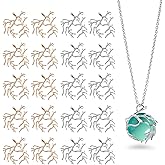 Zxvskr 20 Pcs Branch Shape Blanks Prong Pendant Settings, Claw Pendant Metal Jewelry Bezels Handmade for DIY Jewelry Making Necklace Craft - 2 Styles