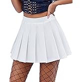 Avidlove Short Pleated Skirts for Women Cheerleader School Uniform High Waist Tennis Skater Mini Skirt