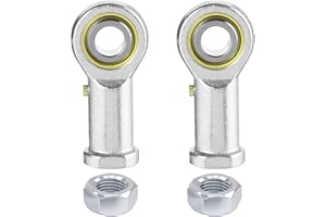 ZOWZEA 2Pcs PHSB5 Rod End Bearing 5/16 Inch Bore Pre-Lubricated 5/16-24 Female Thread Right Hand Heim Joint with Jam Nuts