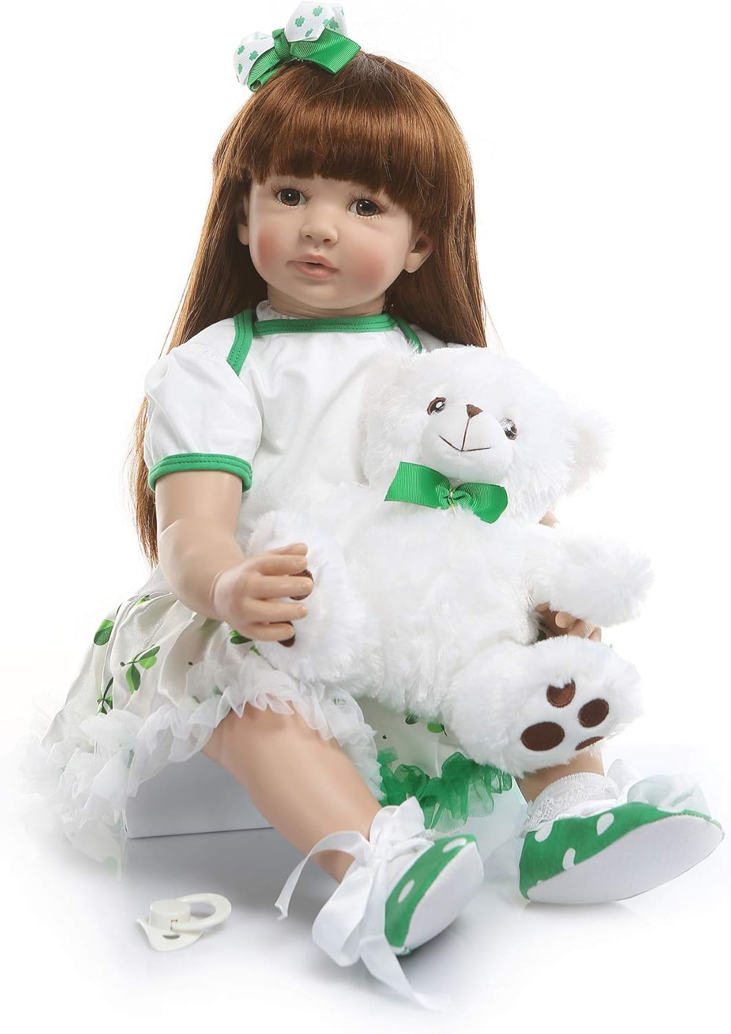 Prezzo PPHH Reborn Bambole 24 Pollici 60cm Morbido Silicone Reborn Bambino Panno Corpo Real Life Come Guardare Neonato Bambole Giocattolo, Adatto a 3+ Offerte