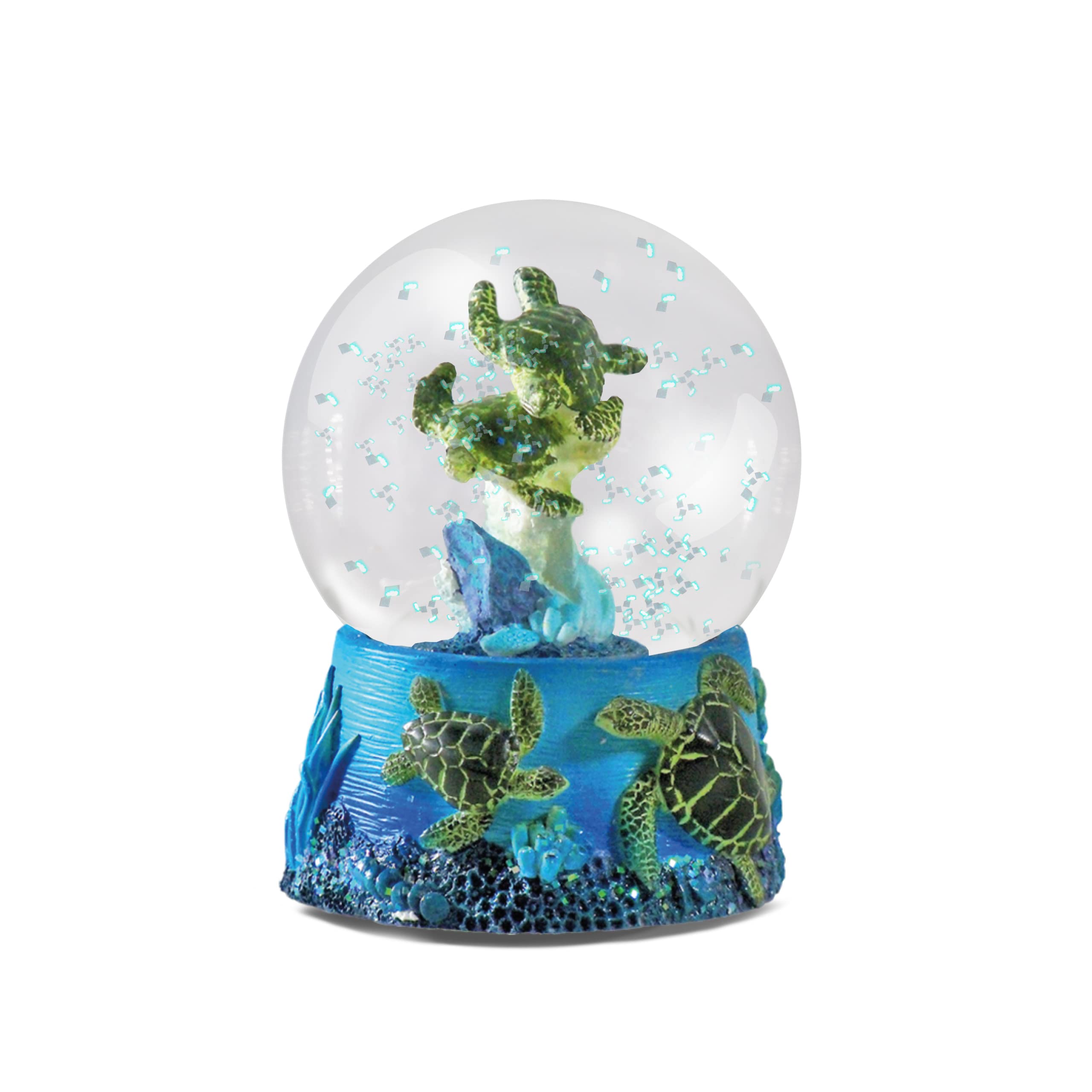 Water Globe - Sea Turtles from Deluxebase. Decorative Snow Globe Ornament with Sea Turtle Figurines, Glass Glitter Dome with Resin Base, Novelty Home Decor Display Piece. โ image 1