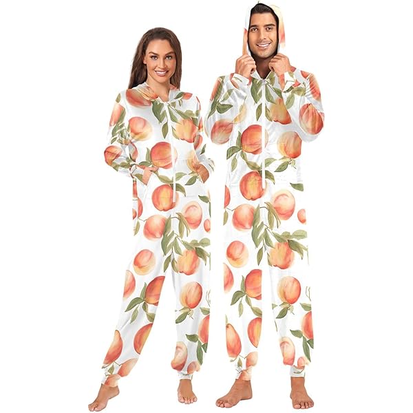 Amazon.com: xigua Bread Print Adult Onesie Pajamas with Hoodie