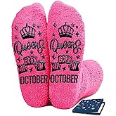 FestiVibe Birthday Gifts for Women Girl Her - Queen Born in Month Birthday Socks Gifts Ideas