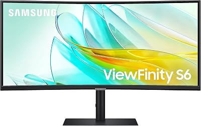 Samsung LS34C652UAUXXU 34" WQHD 1000R Curved Monitor USB-C LAN KVM Speakers