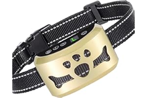 BXQ Dog Bark Collar, Anti Bark Collars for Large Medium Small Dogs with 7 Level Sensitivity Adjustable and 4 Stop Barking Modes, Rechargeable Bark Collar No Shock for Dogs with Beep Vibration Shock