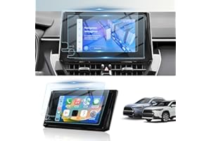 BIBIBO 2Pcs 2023 2024 Corolla Screen Protector for 2023 2024 2025 Toyota Corolla /CorollaCross (L/LE/XLE/Hybrid S/Hybrid SE/Hybrid XSE) 8-inch Display, Tempered Glass [Anti Glare& Scratch Ultra-Clear] Toyota Corolla Corolla Cross Accessories 2023-2025
