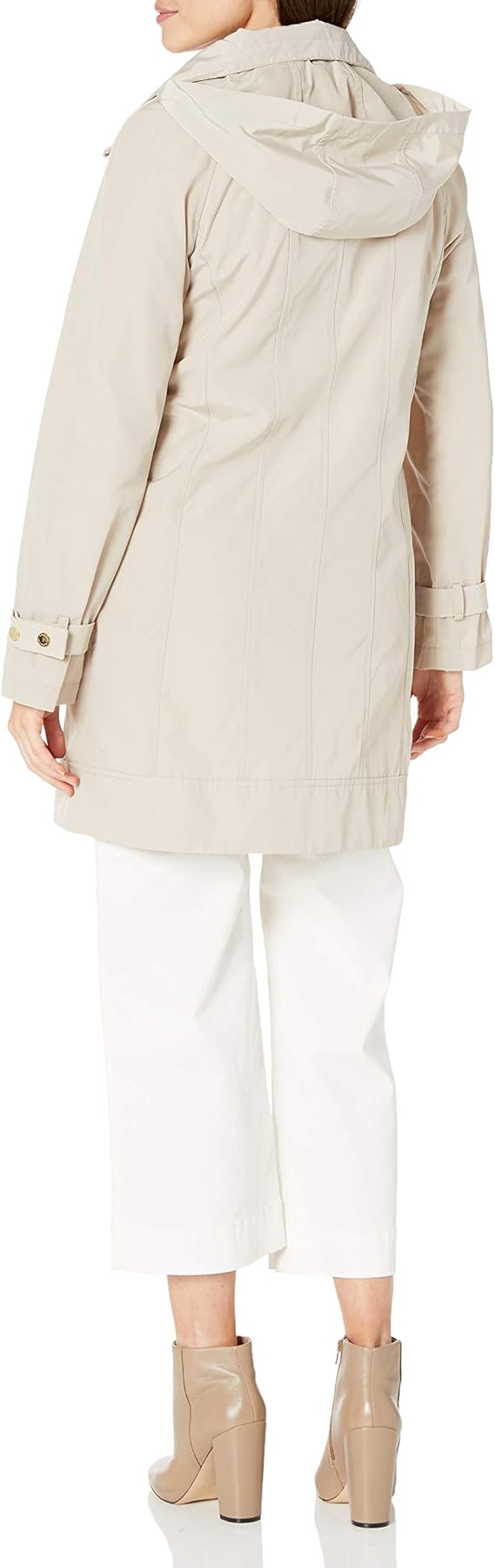 calvin klein women's long packable anorak jacket
