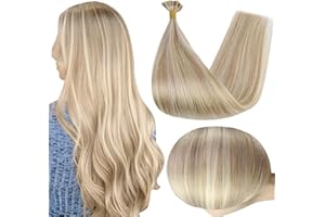 Full Shine U Tip Hair Extensions Human Hair Color 16/22 Fusion Hair Extensions Real Human Hair 18 Inch Keratin Tip Hair 50g/5