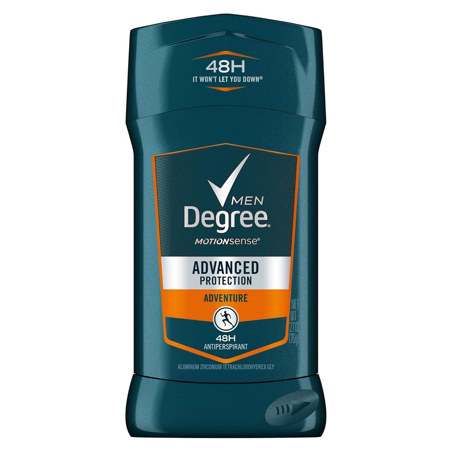 Degree Men 48-hour Antiperspirant Feel Fresh and Stay Dry Adventure with Deodorant to stop Odor and Wetness 2.7 oz -Pack of 4 : Degree Adrenaline : Beauty