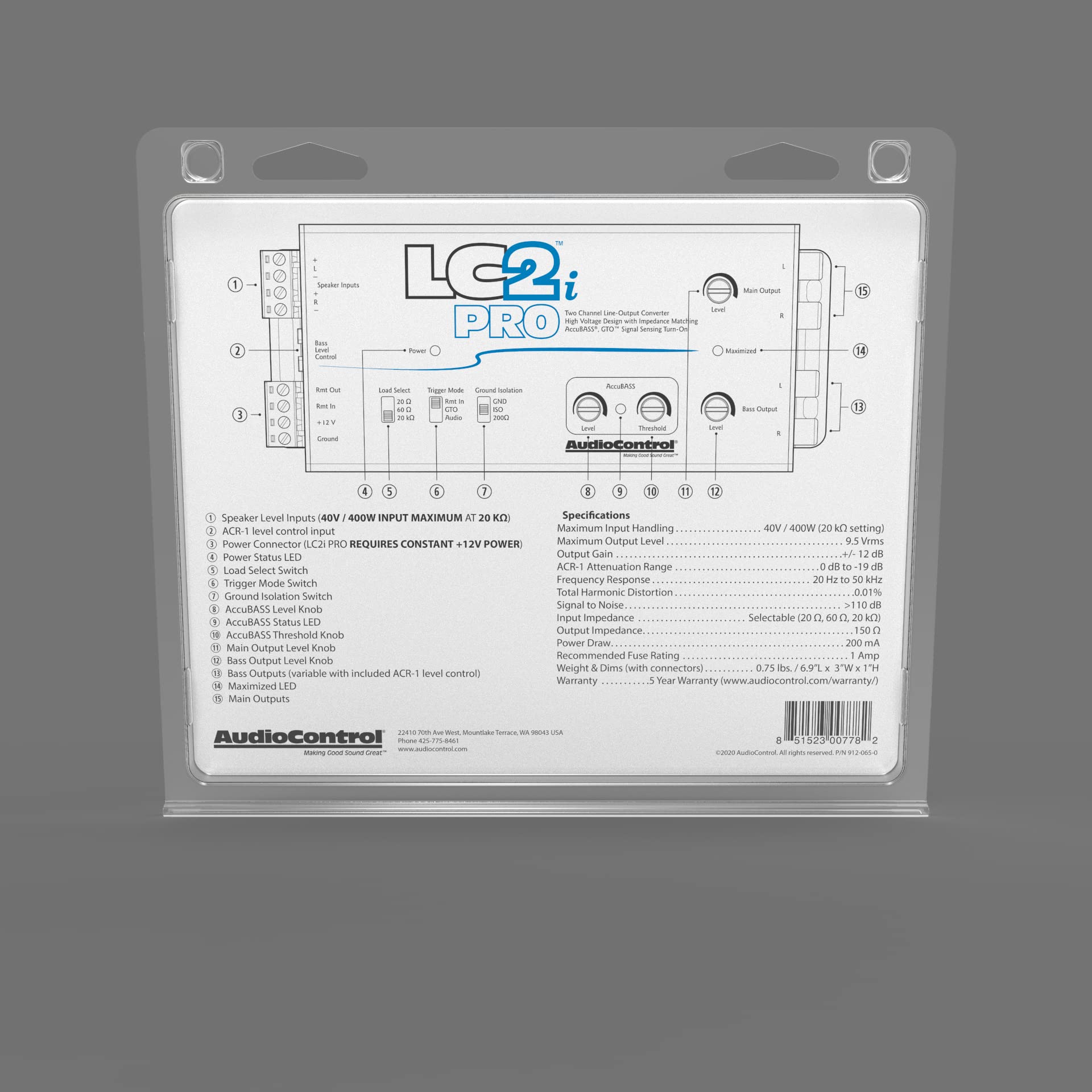 Mua AudioControl LC2i PRO 2-Channel Line Output Converter with GTO ...