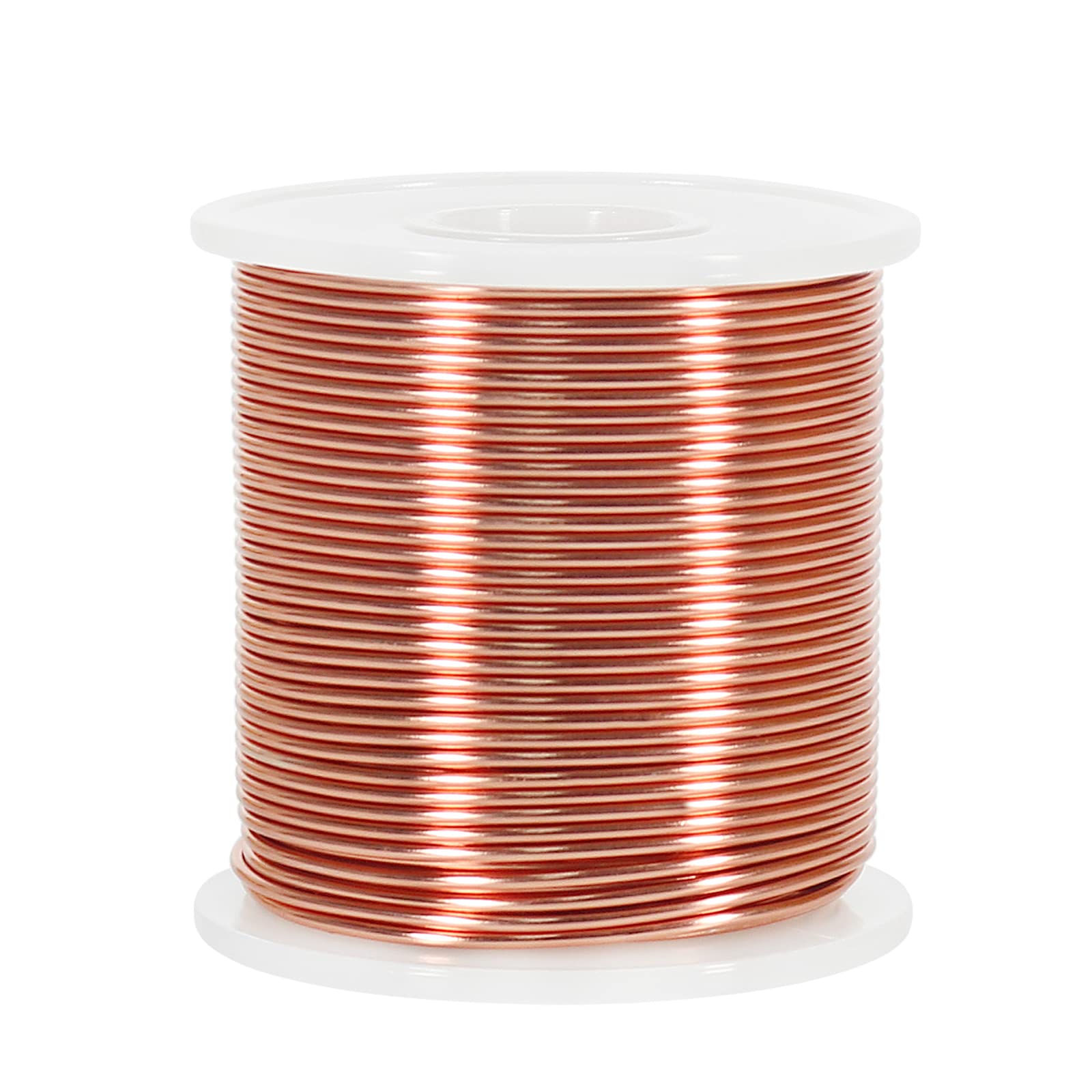 15 Gauge 1.5mm Aluminum Craft Wire, 164 Feet Bendable Metal Wire for Bonsai Training, Sculpting, Bike Modelling Skeleton Crafting Floral Making, Jewelry Making, Gardening and Wrapping (Copper)