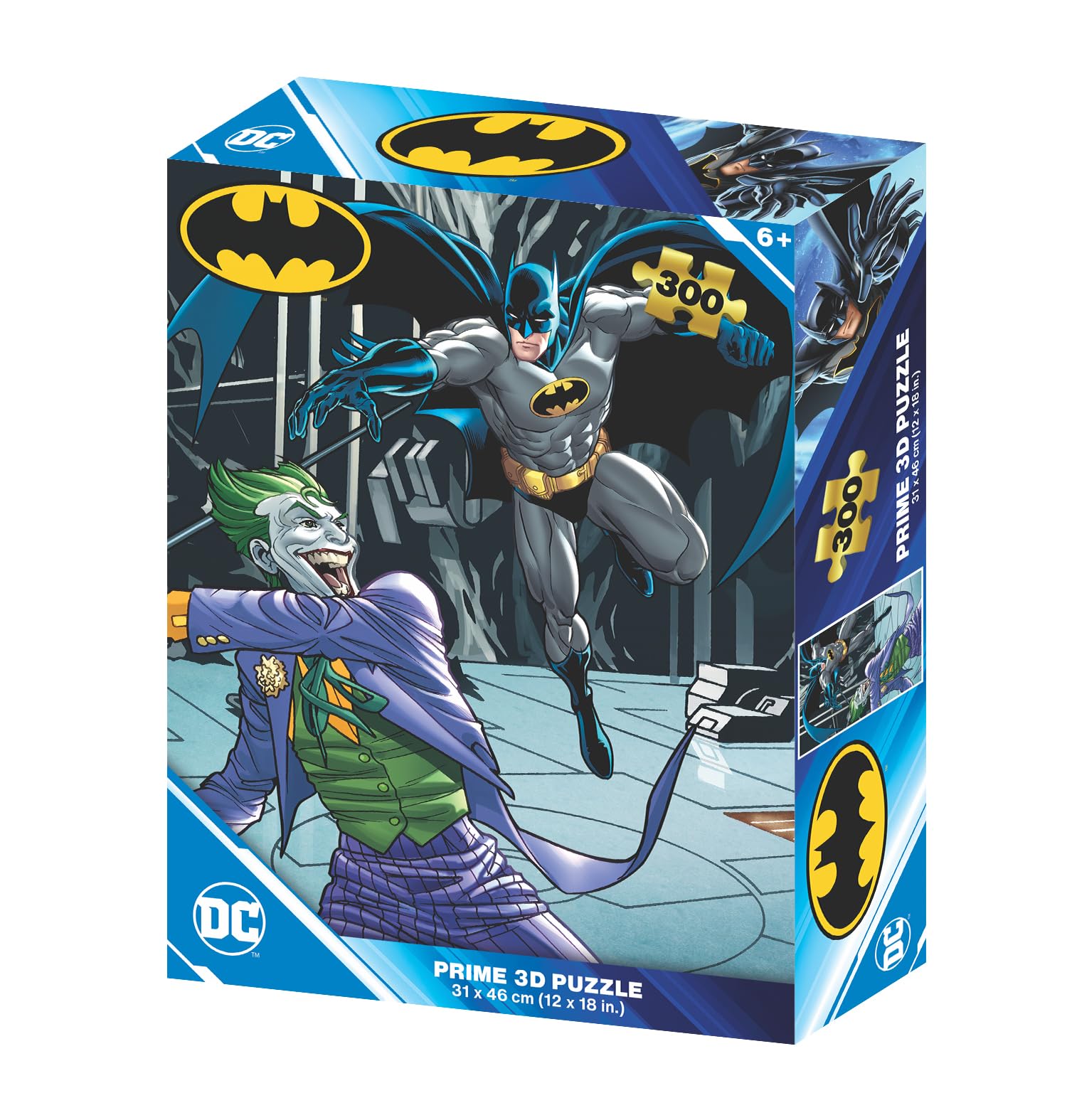 PRIME 3D | DC Comics - Batman vs. Joker | 3D Lenticular Jigsaw Puzzle | 46cm x 31cm - 300 pcs | Games & Puzzles | Ages 6+ — image 1