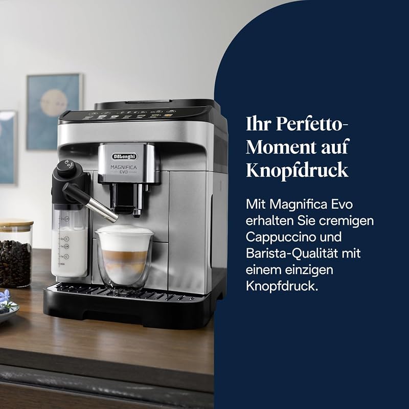 Magnifica Evo - Kaffeevollautomat 7 Getränke Silber-Schwarz — Foto 2 von 8