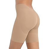 Leonisa InvisiPlunge Undetectable Plunge Moderate Compression Low-Back Shapewear Shorts for Tummy Control Under Dresses