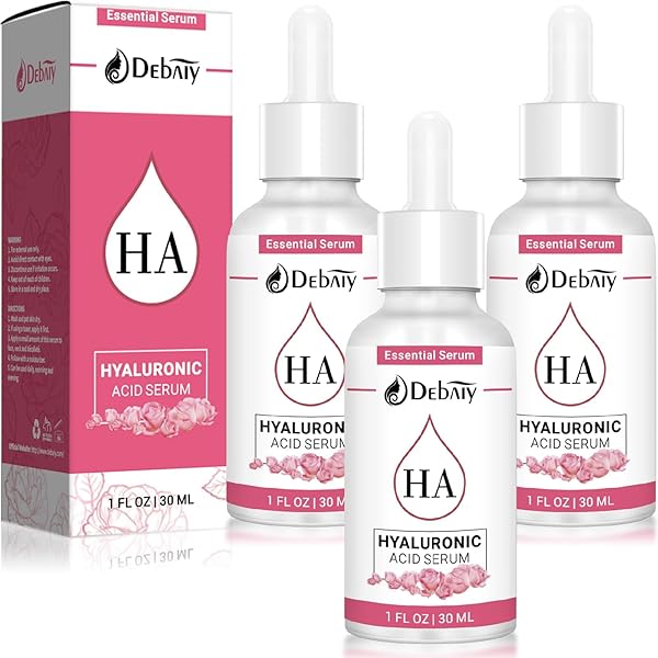 DEBAIYIYA DEBAIY 3 PACK ROSE HYALURONIC ACID SERUM FOR FACE MOISTURIZING ANTI-AGING SERUM -(1FL.OZ|30ML)