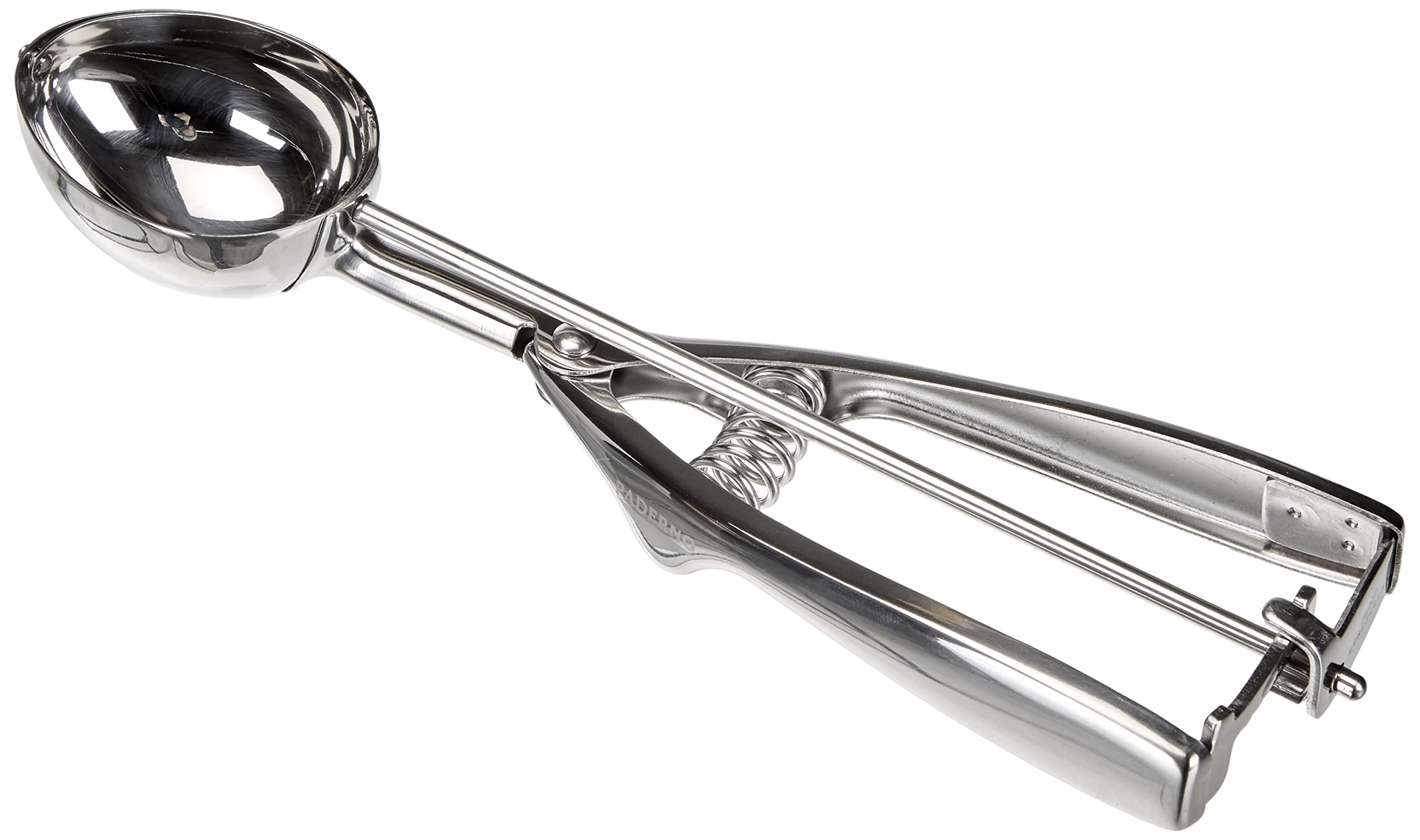 Paderno World Cuisine 3-5/8-Inch Long Stainless Steel Oval Ice Cream Scoop, 1/30-Per Liter