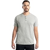 Wrangler Mens Short Sleeve Recycled Slub Jersey Workwear Henley T-Shirt