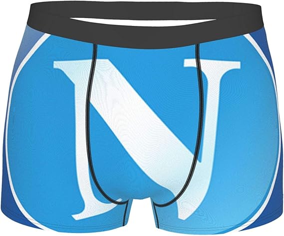 Amazon Co Jp S S C ナポリfc 柔らかい生地と伸縮性のあるウエストバンドを備えたメンズボクサーブリーフ 服 ファッション小物
