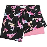 maamgic 5inch Mens Swim Trunks with Compression Liner 2-in-1 Swimming Shorts Stretch Quick Dry with Zipper Pockets