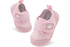 JOINFREE Baby Shoes Boys Girls First Walking Shoes Infant Breathable Barefoot Sneakers Toddler Infant Non-Slip Tennis Shoes