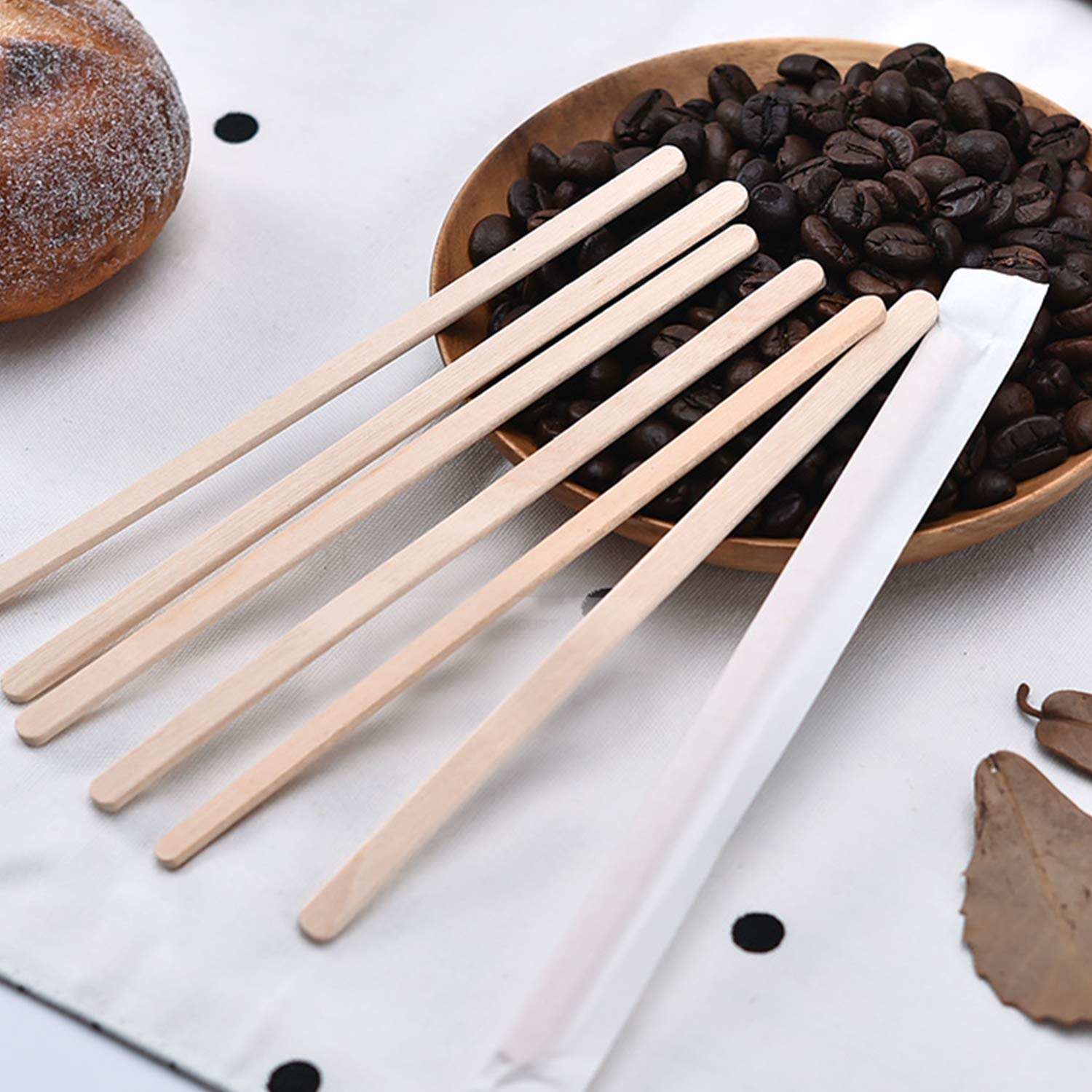 1000 Pack Birch Wood Coffee/Beverage Stirrers,EcoFriendly Wood Coffee