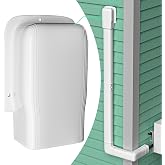 4" Width Wall Cover, Mini Split Line Set Cover Accessories | for Mini Split Air Conditioners, Central AC and Heat Pumps