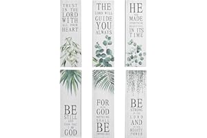 QUMIIRITY Christian Wall Art Wooden Bible Verses Wall Decor Set for Home and Office Prayer Space