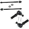 TRQ Front Inner and Outer Tie Rod Set Compatible with 2009-2019 Toyota Corolla 2009-2013 Matrix