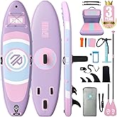 Niphean（Ultra-Light）Inflatable Paddle Board with (Beginner Friendly) StabilTrac Fin and Durable SUP Accessories, 10' Stand Up Paddle Boards for Adults & Youth, Versatile Yoga Paddle Board, Gift Ideas