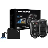 Compustar CS4900S/CS5300-S 2-Way All-in-One Remote Start &amp; Keyless Entry System w/3000-ft Max Range -1x (2-Way) &amp; 1x (1-Way), 3-Button LED Remotes, Water-Resistant Remotes Keyless Entry Remote-Start