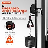 HPYGN Resistance Bands Handle Gym Cable Attachment with 2 Carabiners view 2
