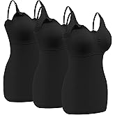 Angelhood Maternity Nursing Tank Tops for Breastfeeding,Womens Nursing Maternity Cami Built in Bra Sleep Bra