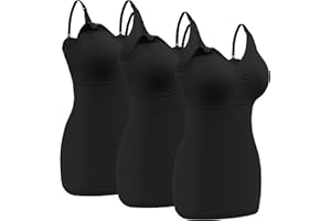 Angelhood Maternity Nursing Tank Tops for Breastfeeding,Womens Nursing Maternity Cami Built in Bra Sleep Bra