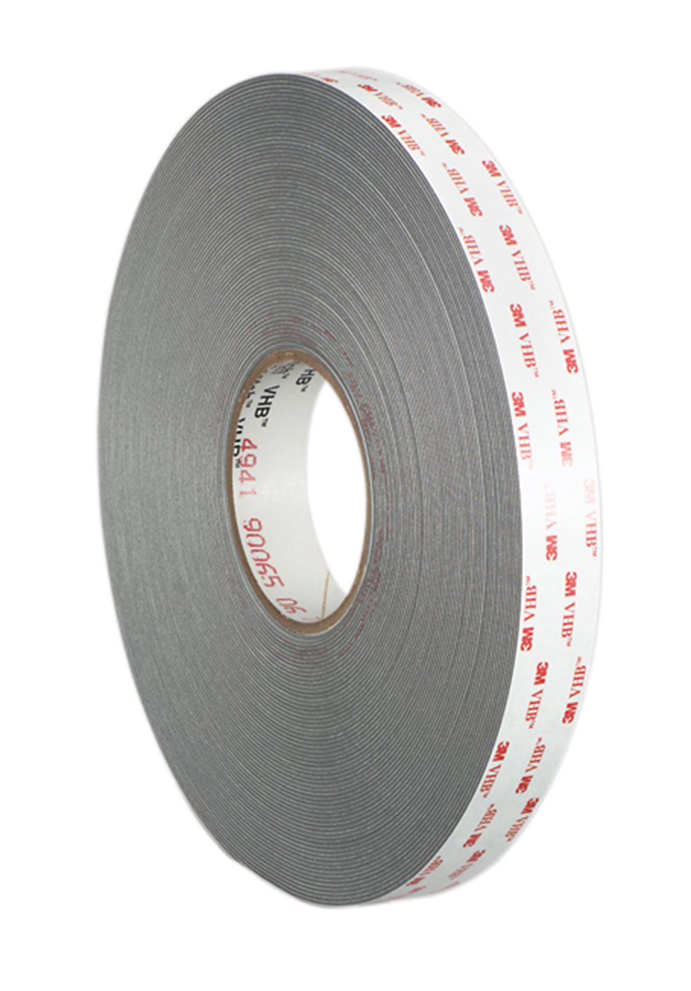 TapeCase 3M 4941 6" x 36yd VHB 4941 Gray Double Sided Conformable Foam Tape, 45 mil (1.1mm) Thick, 6in x 36yd Roll - (1 Roll)