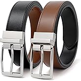 VONMELLI Reversible Belt for Women Leather Belts for Jeans Pants Fashion Ladies Dress Belt Trim to Fit