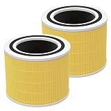 Core 200S-P Replacement Filter for LEVOIT Core 200S Core 200S-P Smart WiFi Air Purifier, Fit for Levoit Core 200s Filter, 2 Pack 3-Stage H13 True HEPA Filter Set, Core 200S-RF, Pet Care Filter，Yellow