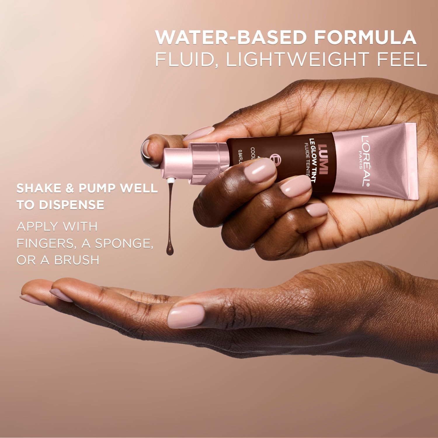 L'Oreal Paris Lumi Le Glow Skin Tint, Lightweight Water-Based Tinted Serum with Foundation-Like Coverage, Glow Illuminator, Neutral 200, 0.85 Fl Oz