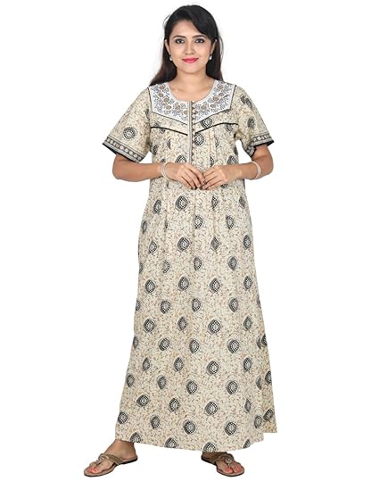 Buy Nighty House Womens Full Length Free Size 100 Cotton