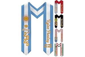 Country Flags Graduation Stole 2025 Congrats Custom Sashes, Pride of International Students