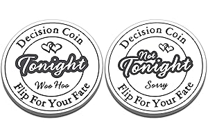 AISEAVRIL CADEAU Valentines Day Gifts for Him Her Boyfriend Girlfriend Decision Coin Funny Gifts for Women Men Gifts for Husband Wife Couples Gifts Bridal Shower Gifts for Bride Wedding Engagement Birthday Anniversary