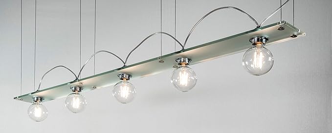 Richter Leuchten Richter Lampen Led Pendelleuchte Bauhaus Pro100 Mit Glas Satiniert Inklusive Globe Filament Led Leuchtmittel 6w Klar Nicht Dimmbar Amazon De Beleuchtung