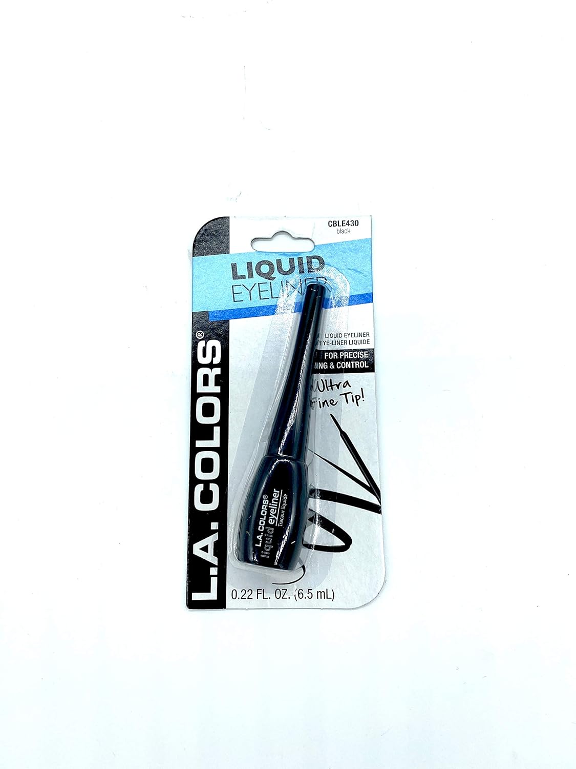 LA Colors Expressions Liquid Eyeliner, BLE430 Black, 0.22 Oz