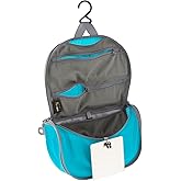 Sea to Summit Small Hanging Toiletry Bag, Extra Compact Travel Organizer for Minimalist Adventures, Atoll Blue